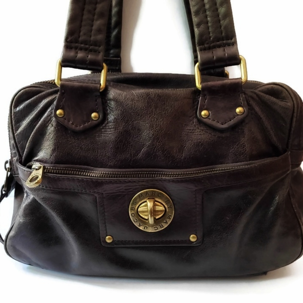 Marc by Marc Jacobs Turnlock Posh Leather Satchel